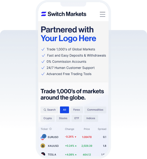 Custom landing page example