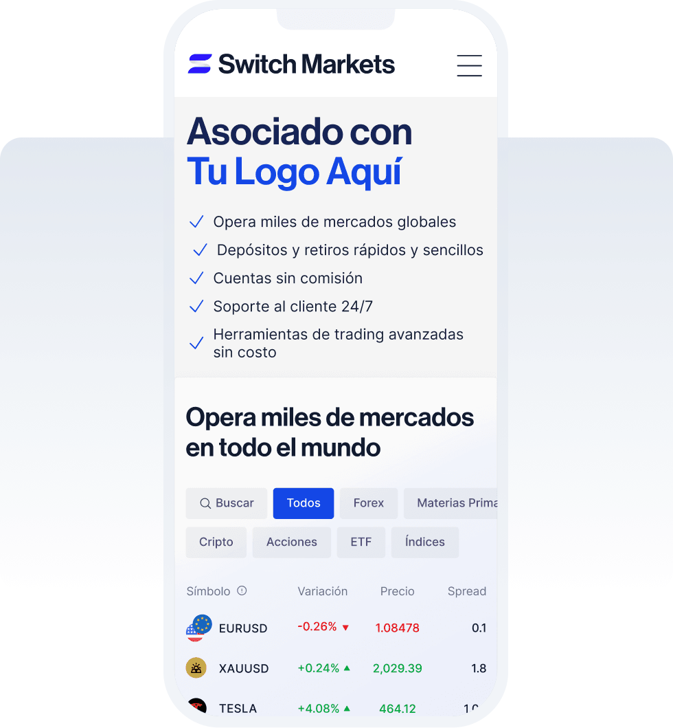 Custom landing page example