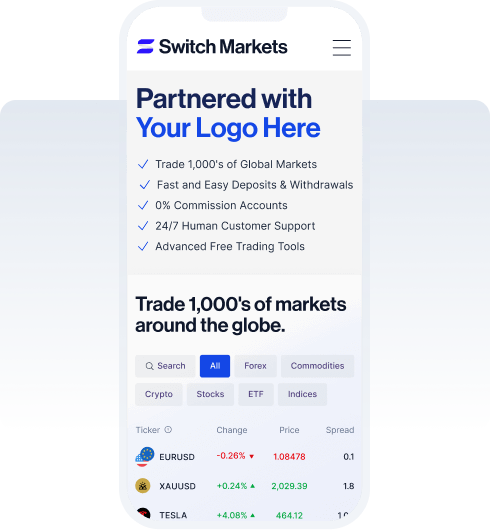 Custom landing page example