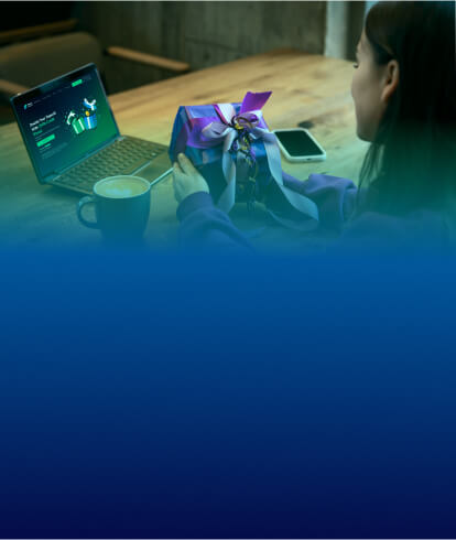 lap top looking at graphs